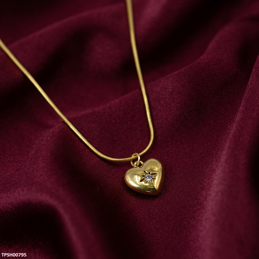 TPSH00795 MSJ Stainless Steel Heart Pendant - TPSH