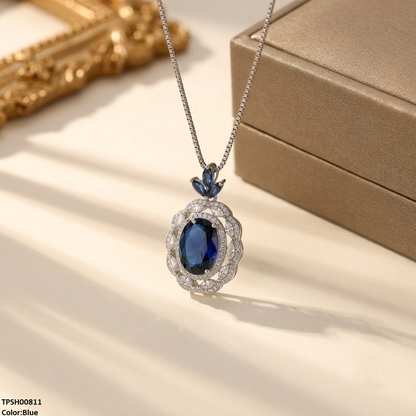 TPSH00811 MMJ Marquise Round Drop Pendant - TPSH