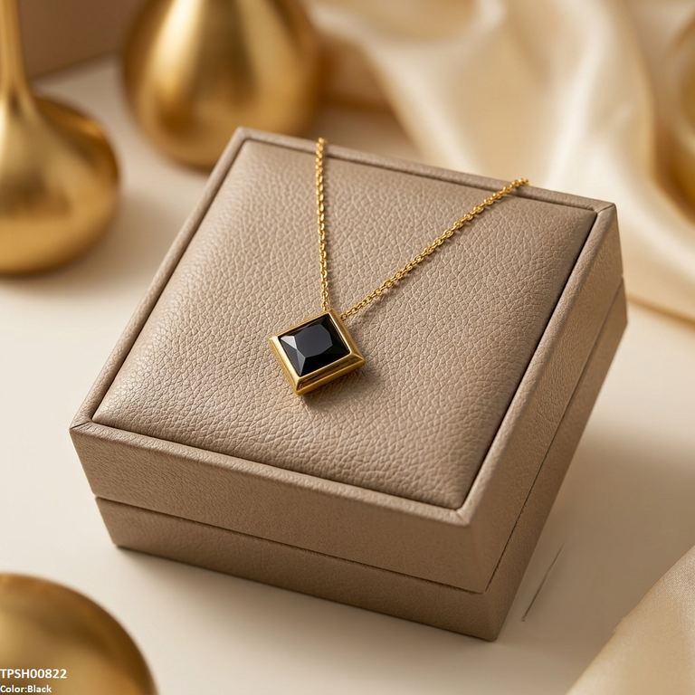 TPSH00822 MMJ  Stainless Steel Square  Drop Pendant - TPSH