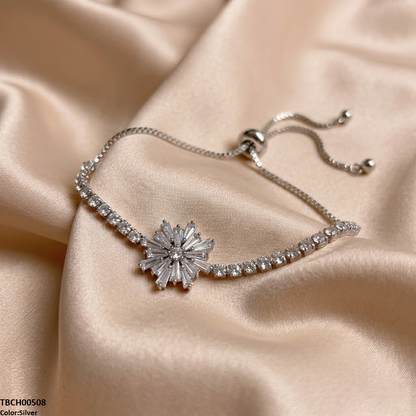 TBCH00508 DNG Round/Tear Flower Bracelet Adjustable - TBCH