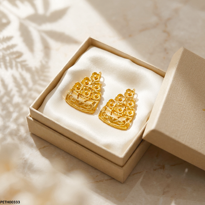 PETH00333 FRN Triangle Flower Tops Pair - PETH