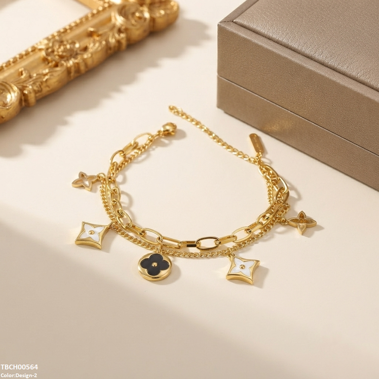 TBCH00564 ALQ Stainless Steel Star Bracelet - TBCH