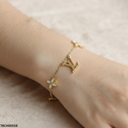 TBCH00558 ALQ  Stainless Steel LV Bracelet - TBCH