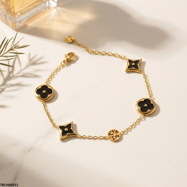 TBCH00551 MMJ Stainless Steel Round Star Bracelet - TBCH