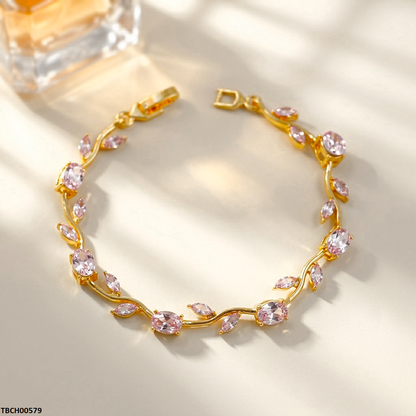 TBCH00579 QSJ Tulip Leaf Round Bracelet - TBCH