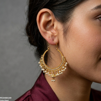 PEDH00149 SDQ Kashmiri Jhumka Earring - PEDH