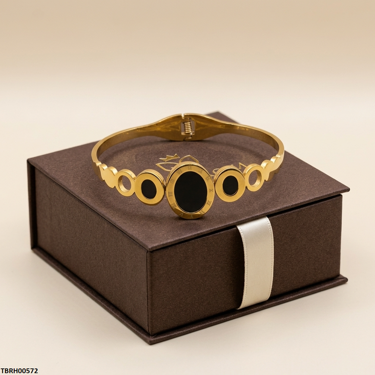 TBRH00572  BHS Round Oval Stainless Steel Bracelet Adjustable - TBRH