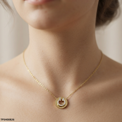 TPSH00826 ALQ Stainless Steel Round Pendant - TPSH