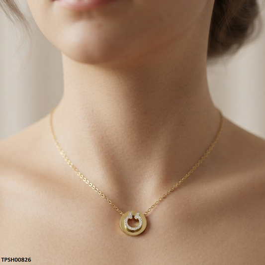 TPSH00826 QSJ Stainless Steel Round Pendant - TPSH
