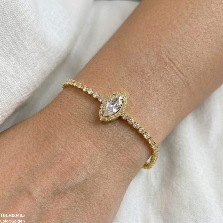 TBCH00493 DNG Marquise Stone Bracelet Adjustable - TBCH