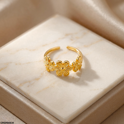 CRGH00839 NMS Flower Stainless Steel Ring Adjustable - CRGH