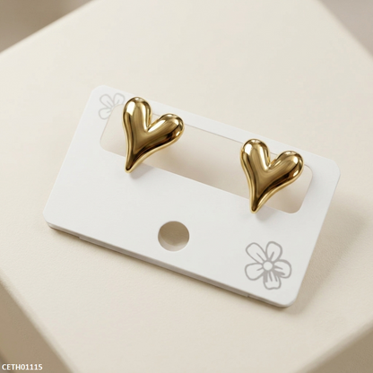 CETH01115 MMJ Stainless Steel Heart Tops - CETH
