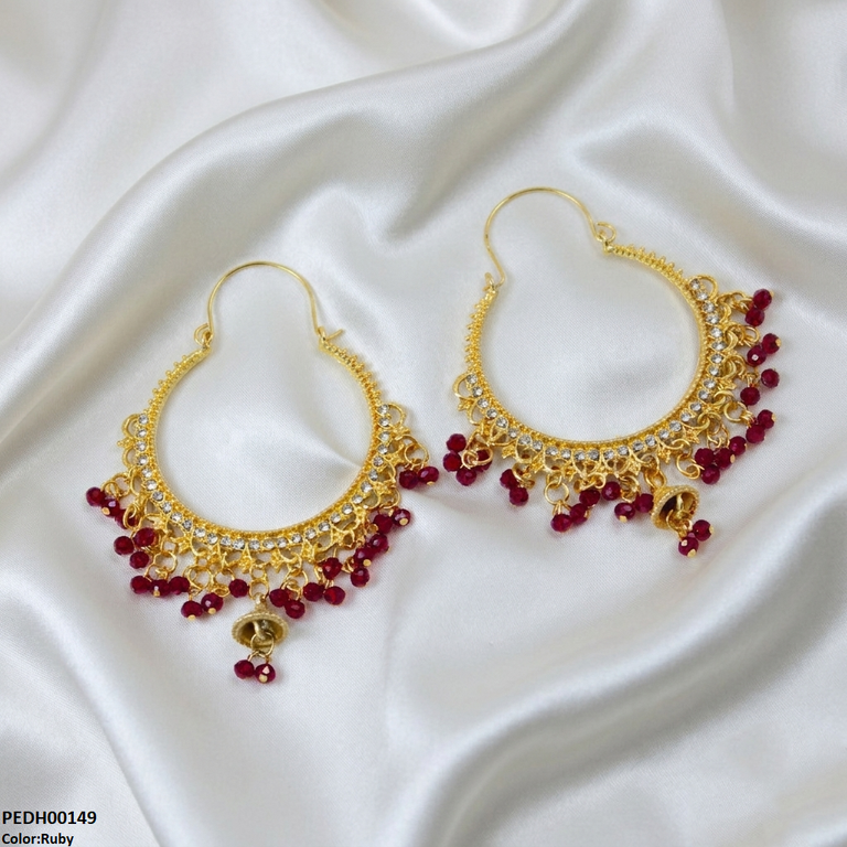 PEDH00149 SDQ Kashmiri Jhumka Earring - PEDH