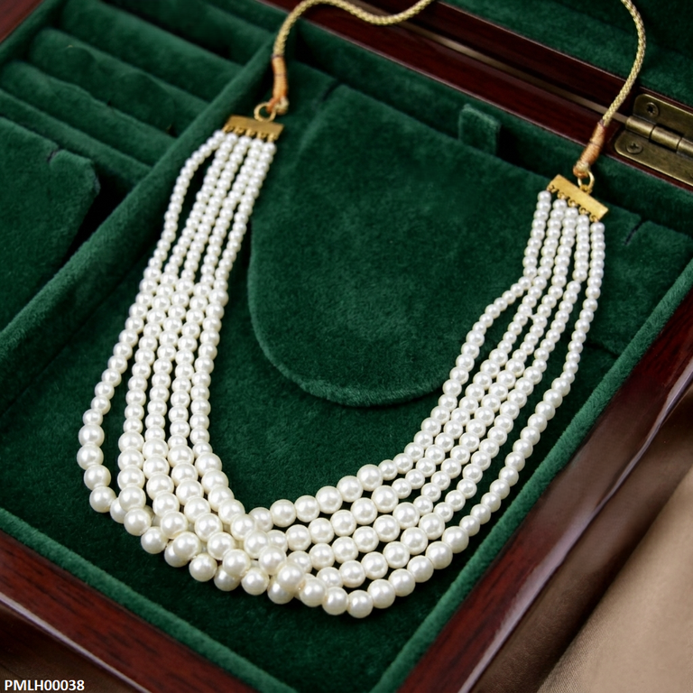 PMLH00038 FRN Twisted Pearl Mala - PMLH