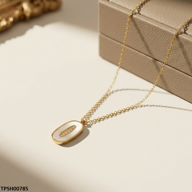 TPSH00785 MMJ Stainless Steel Oval Pendant - TPSH