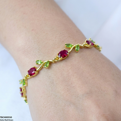TBCH00550 MMJ Oval Leaf Bracelet - TBCH