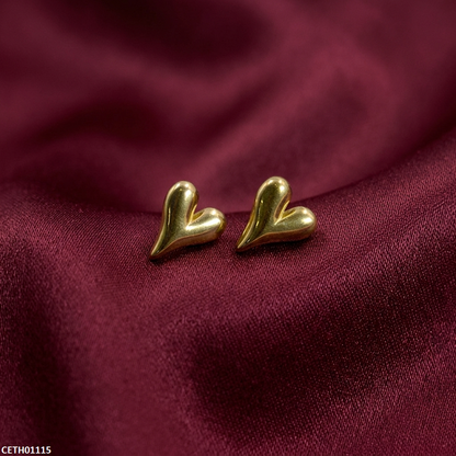 CETH01115 MMJ Stainless Steel Heart Tops - CETH