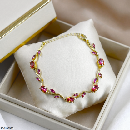 TBCH00595 MSJ Tulip Leaf Stone Bracelet - TBCH