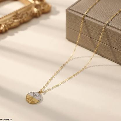 TPSH00828 ALQ Stainless Steel Round LY Pendant - TPSH