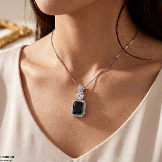 TPSH00808 MSJ Square Flower Pendant - TPSH