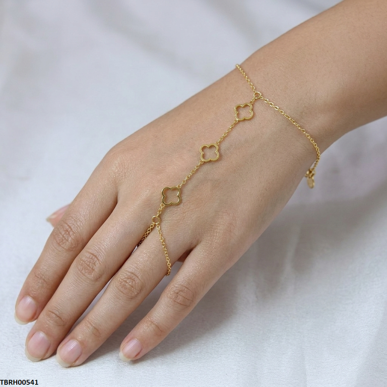 TBCH00541 MMJ Stainless Steel Flower Bracelet - TBCH