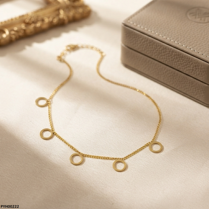 PYH00222 ALQ Stainless Steel Round Foot  Anklet - PYH