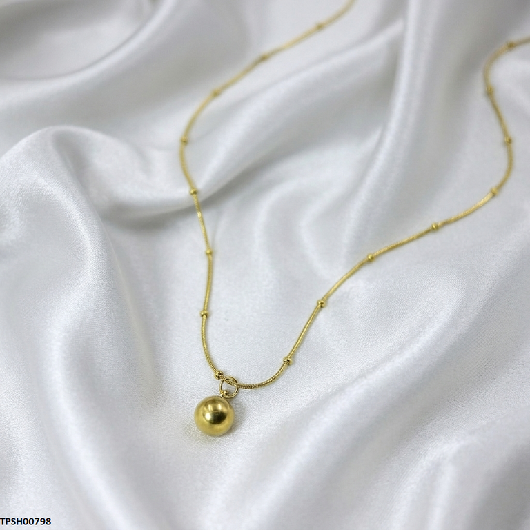 TPSH00798 MMJ Stainless Steel Round Ball Pendant - TPSH