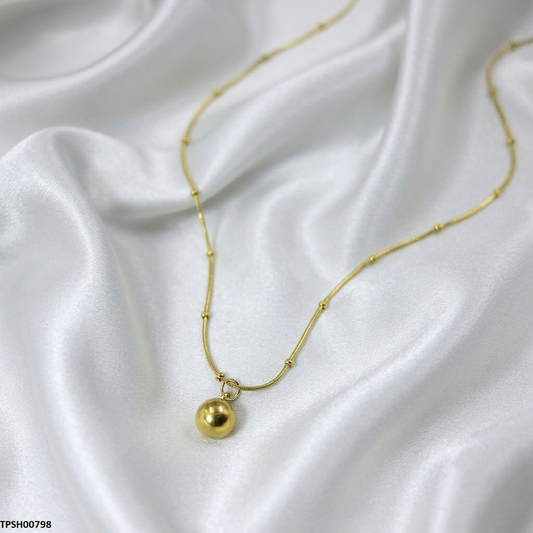 TPSH00798 MSJ Stainless Steel Round Ball Pendant - TPSH