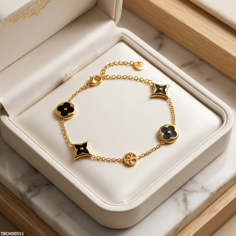 TBCH00551 MMJ Stainless Steel Round Star Bracelet - TBCH