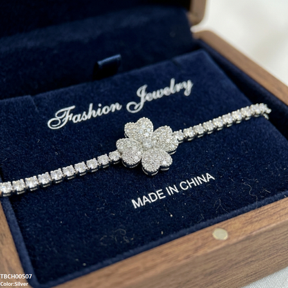 TBCH00507 DNG Heart Flower Bracelet Adjustable - TBCH