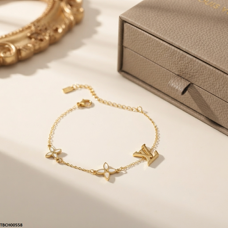 TBCH00558 ALQ  Stainless Steel LV Bracelet - TBCH
