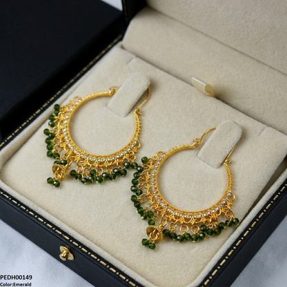 PEDH00149 SDQ Kashmiri Jhumka Earring - PEDH
