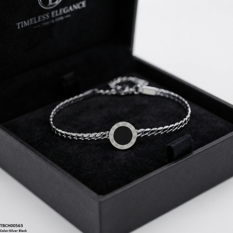 TBCH00563 ALQ Stainless Steel Round Plain Bracelet - TBCH