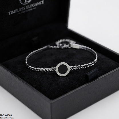 TBCH00563 ALQ Stainless Steel Round Plain Bracelet - TBCH
