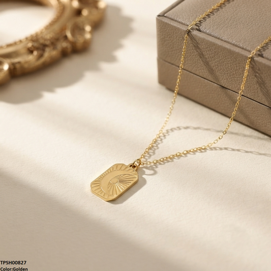 TPSH00827 QSJ Stainless Steel Moon Pendant - TPSH