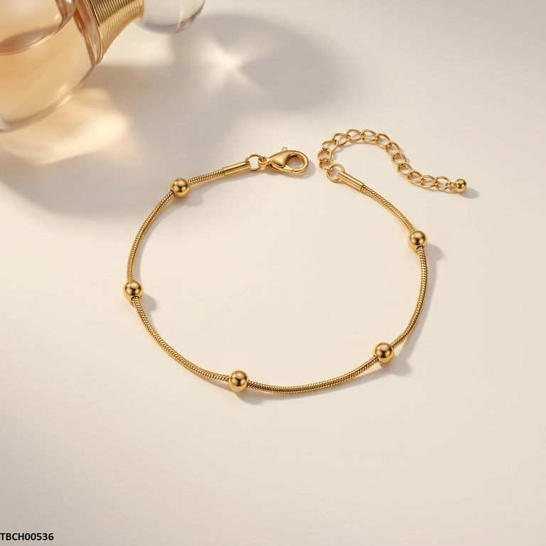 TBCH00536 MMJ  Stainless Steel Round Bracelet - TBCH