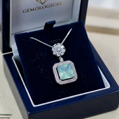 TPSH00810 MMJ Flower Square Pendant - TPSH