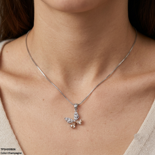 TPSH00806 MSJ Butterfly Drop Pendant - TPSH