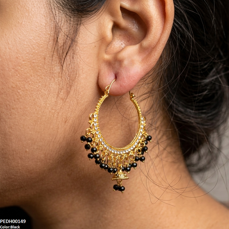 PEDH00149 SDQ Kashmiri Jhumka Earring - PEDH