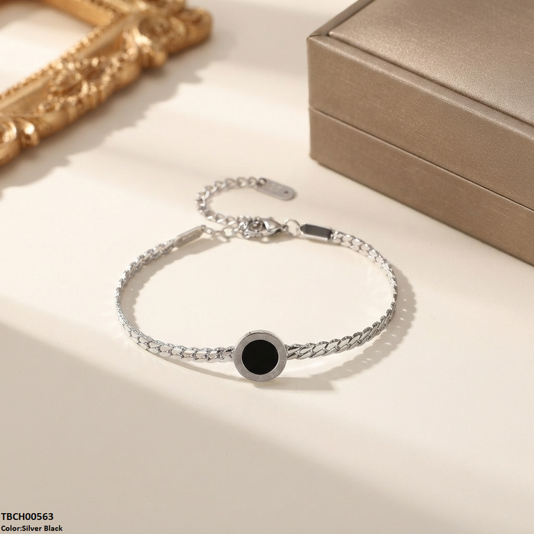 TBCH00563 ALQ Stainless Steel Round Plain Bracelet - TBCH
