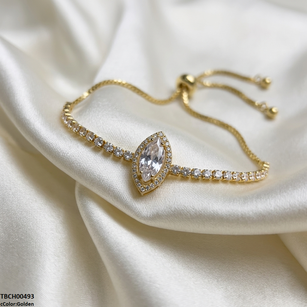 TBCH00493 DNG Marquise Stone Bracelet Adjustable - TBCH