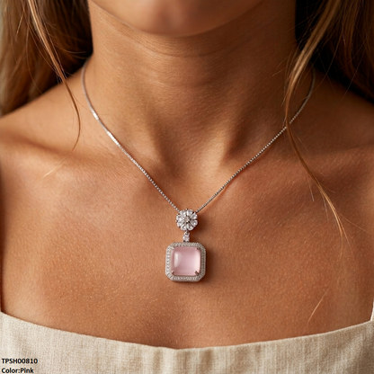 TPSH00810 MMJ Flower Square Pendant - TPSH