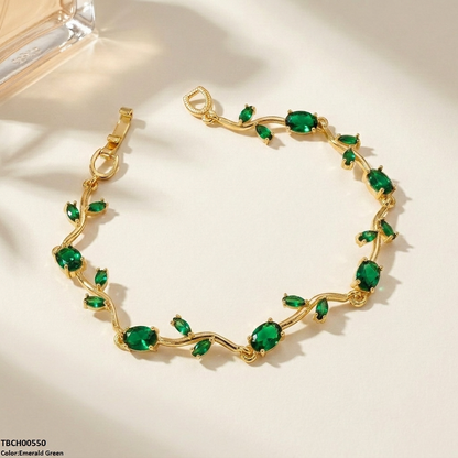 TBCH00550 MMJ Tulip Leaf Bracelet - TBCH