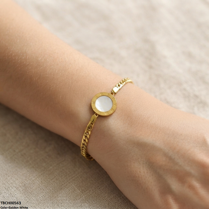 TBCH00563 ALQ Stainless Steel Round Plain Bracelet - TBCH