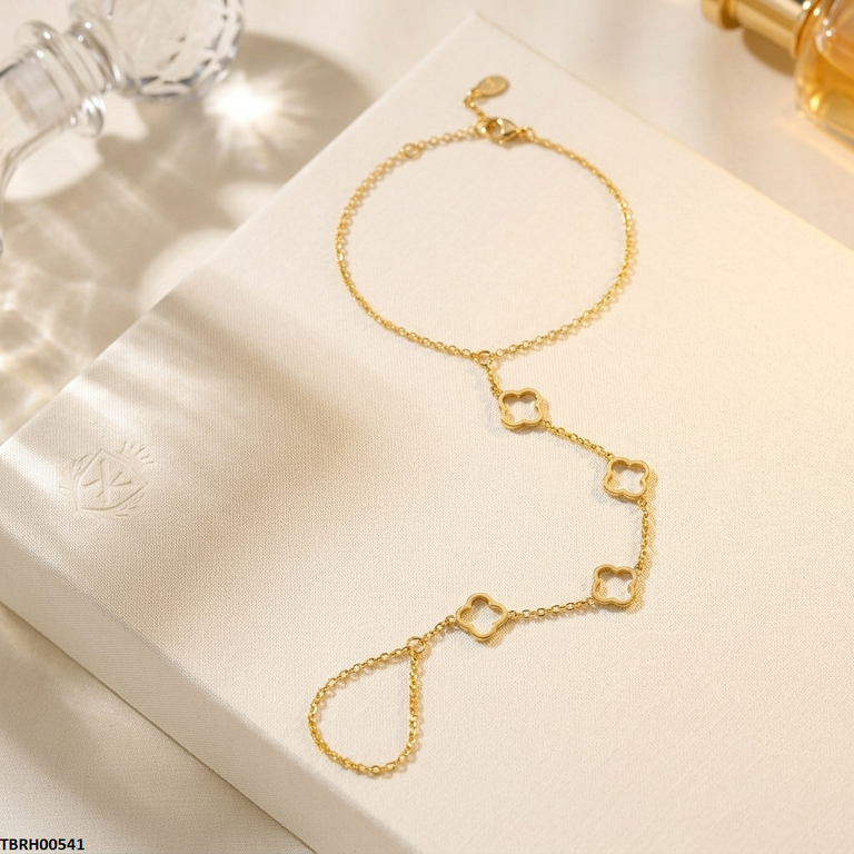 TBCH00541 MMJ Stainless Steel Flower Bracelet - TBCH