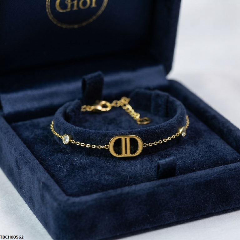 TBCH00562 ALQ Stainless Steel Double D Shape Bracelet - TBCH