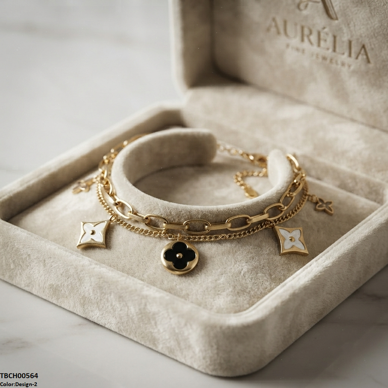 TBCH00564 ALQ Stainless Steel Star Bracelet - TBCH