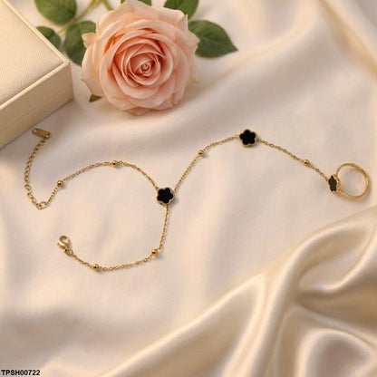 TBCH00722 TNR Stainless Steel Heart Angla Bracelet Adjustable - TBCH