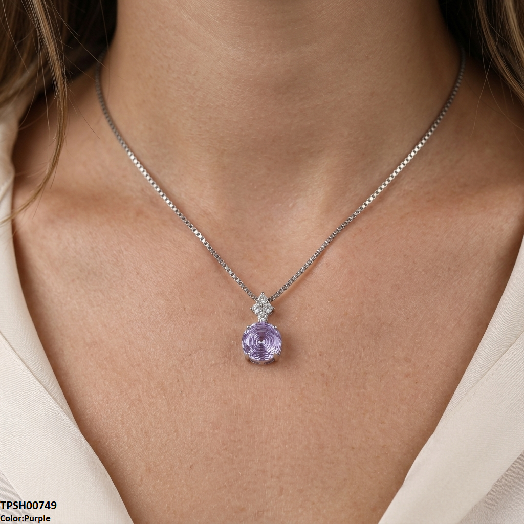 TPSH00749 GWH Round Pendant With Chain - TPSH