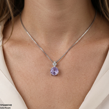 TPSH00749 GWH Round Pendant With Chain - TPSH